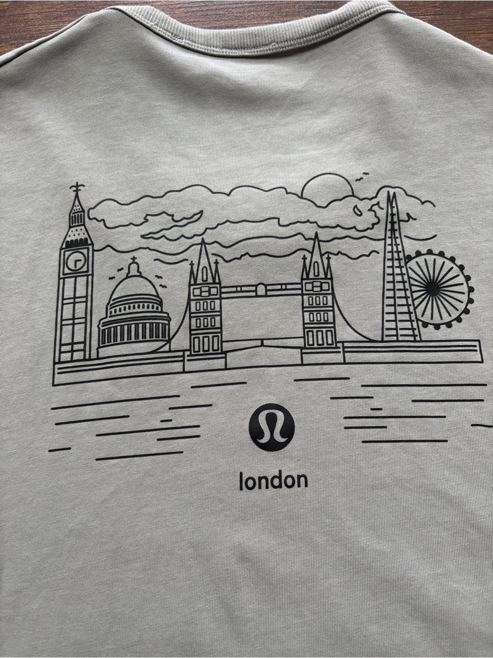 lululemon athletica Men's Light Gray Graphic London Tee